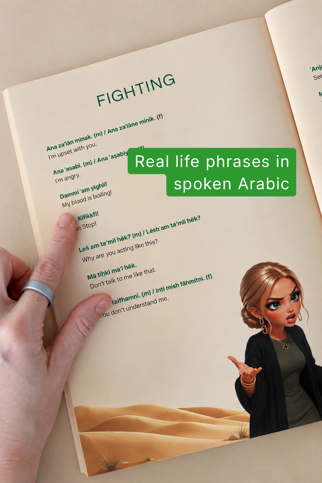 Real life phrases in spoken Arabic: the Fighting page